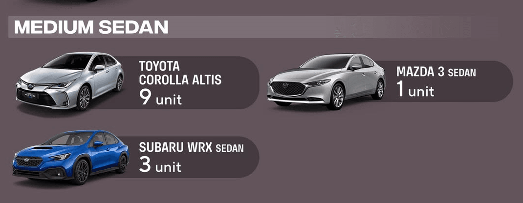 Laporan Penjualan Mobil Medium Sedan November 2024