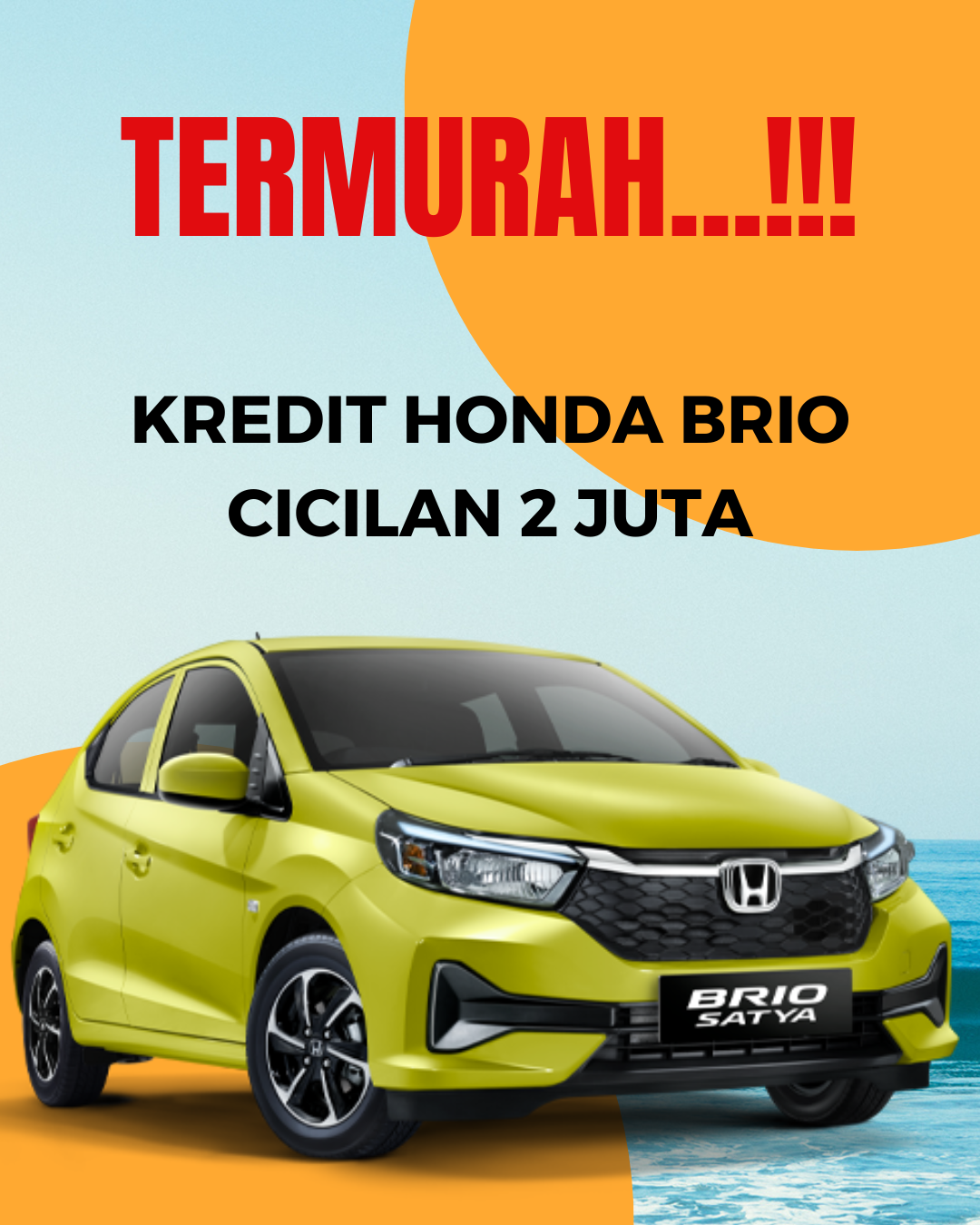 kredit honda brio cicilan 2 juta