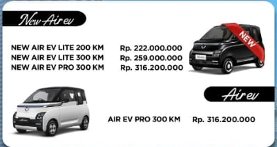 Harga Mobil Wuling Surabaya Terbaru 2025 | Alvez, Air EV, Almaz RS & Cortez Harga Wuling Air EV Surabaya