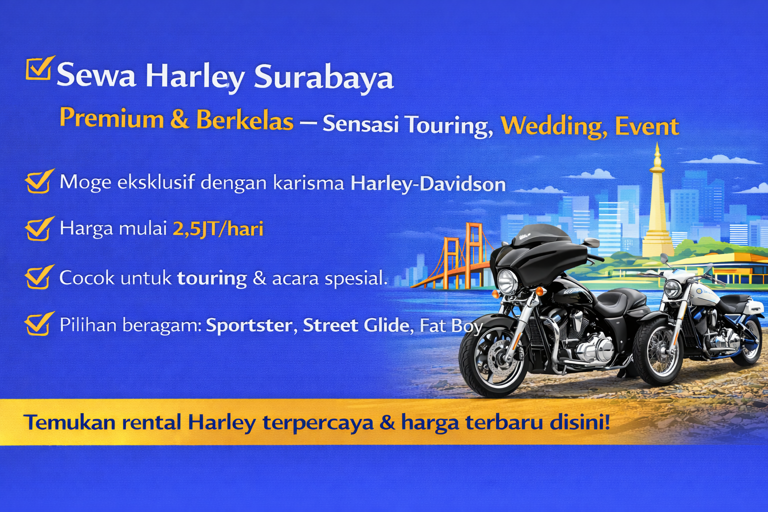 Sewa Harley Surabaya