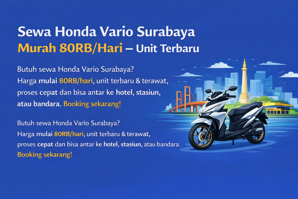 Sewa Honda Vario Surabaya