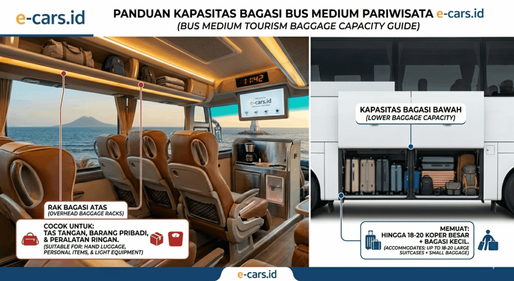Kapasitas Bagasi Bus Medium: Muat Berapa Koper dan Barang? Bagasi Bus Medium