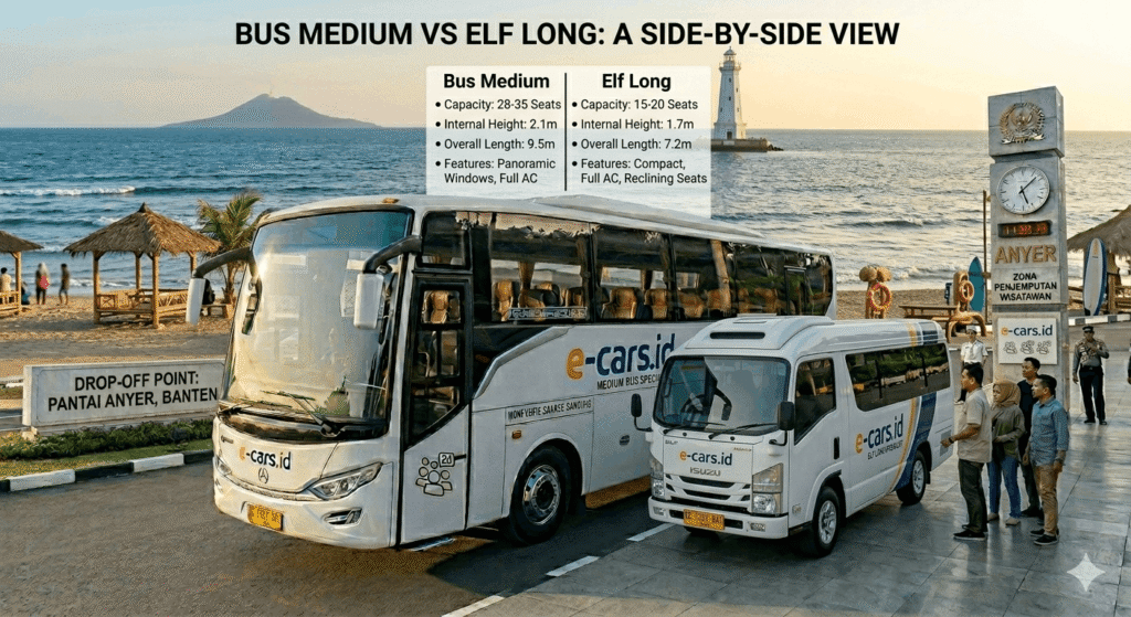 Bus Medium vs Elf Long: Mana yang Lebih Nyaman dan Hemat? Bus Medium vs Elf Long