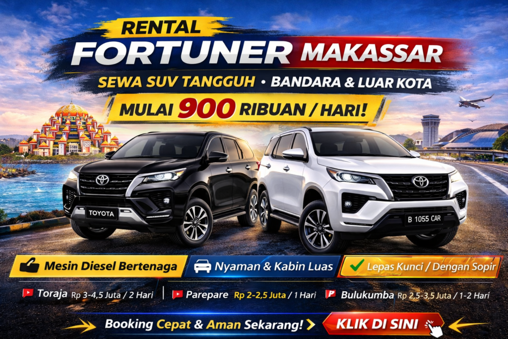 Rental Fortuner Makassar