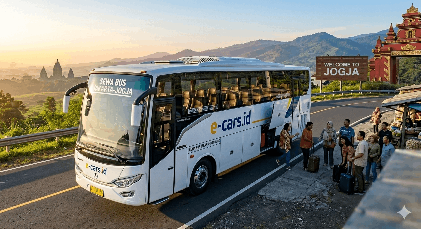 Sewa Bus Jakarta Jogja Murah | Rental Bus Pariwisata Nyaman Sewa bus Jakarta Jogja