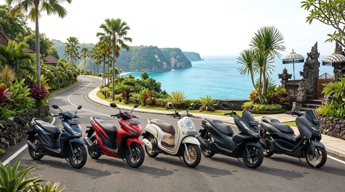 Sewa motor di Indonesia bersama e-cars.id