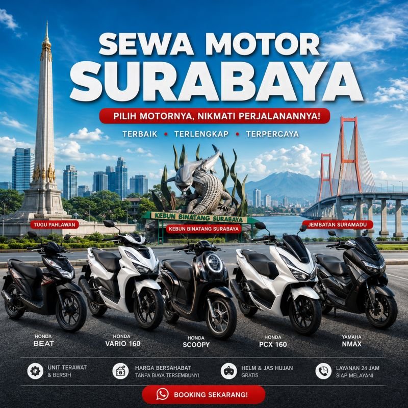 Sewa motor Surabaya - e-cars.id